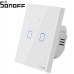 Sonoff T0EU2C-TX-EU-R2 - Wi-Fi Smart Wall Touch Button Switch 2 Way T2EU2C